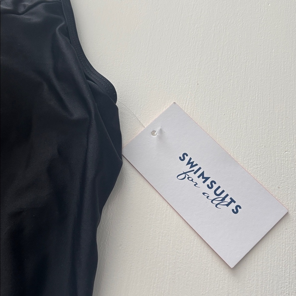 NWT! Swimsuits for All, One Piece Swim Dress, Sweet Heart Neckline with Mesh, 12 - Picture 10 of 10
